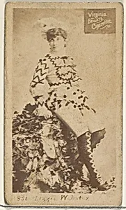 Card 851, Lizzie Webster, from the Actors and Actresses series (N45, Type 2) for Virginia Brights Cigarettes by Allen & Ginter