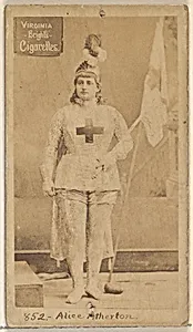 Card 852, Alice Atherton, from the Actors and Actresses series (N45, Type 2) for Virginia Brights Cigarettes by Allen & Ginter