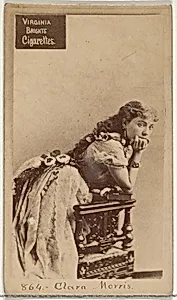 Card 864, Clara Morris, from the Actors and Actresses series (N45, Type 2) for Virginia Brights Cigarettes by Allen & Ginter