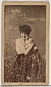 Card Number 110, Geraldine Ulmer, from the Actors and Actresses series (N145-1) issued by Duke Sons & Co. to promote Cross Cut Cigarettes by W. Duke, Sons & Co.