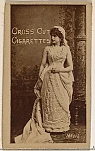 Card Number 116, from the Actors and Actresses series (N145-1) issued by Duke Sons & Co. to promote Cross Cut Cigarettes by W. Duke, Sons & Co.