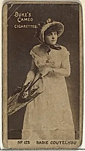 Card Number 123, Sadie Cortelyou, from the Actors and Actresses series (N145-4) issued by Duke Sons & Co. to promote Cameo Cigarettes by W. Duke, Sons & Co.