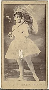 Card Number 129, Kiralfy Troupe, from the Actors and Actresses series (N145-6) issued by Duke Sons & Co. to promote Duke Cigarettes by W. Duke, Sons & Co.