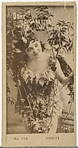 Card Number 134, Conti, from the Actors and Actresses series (N145-6) issued by Duke Sons & Co. to promote Duke Cigarettes by W. Duke, Sons & Co.