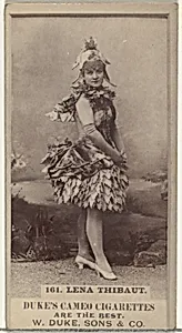 Card Number 161, Lena Thibaut, from the Actors and Actresses series (N145-5) issued by Duke Sons & Co. to promote Cameo Cigarettes by W. Duke, Sons & Co.