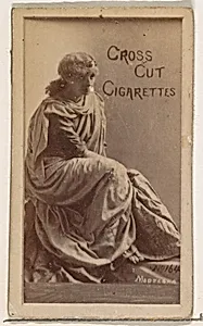Card Number 164, Modjeska, from the Actors and Actresses series (N145-1) issued by Duke Sons & Co. to promote Cross Cut Cigarettes by W. Duke, Sons & Co.