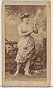 Card Number 165, Emma Corson, from the Actors and Actresses series (N145-1) issued by Duke Sons & Co. to promote Cross Cut Cigarettes by W. Duke, Sons & Co.