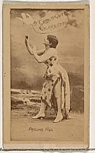 Card Number 168, Pauline Hall, from the Actors and Actresses series (N145-1) issued by Duke Sons & Co. to promote Cross Cut Cigarettes by W. Duke, Sons & Co.