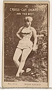 Card Number 174, Miss Sneed, from the Actors and Actresses series (N145-2) issued by Duke Sons & Co. to promote Cross Cut Cigarettes by W. Duke, Sons & Co.