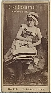Card Number 177, E. Laboulette, from the Actors and Actresses series (N145-6) issued by Duke Sons & Co. to promote Duke Cigarettes by W. Duke, Sons & Co.