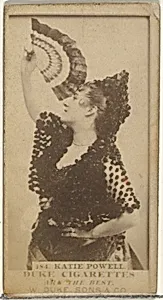 Card Number 184, Katie Powell, from the Actors and Actresses series (N145-7) issued by Duke Sons & Co. to promote Duke Cigarettes by W. Duke, Sons & Co.