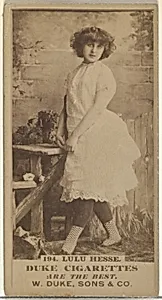 Card Number 194, Lulu Hesse, from the Actors and Actresses series (N145-7) issued by Duke Sons & Co. to promote Duke Cigarettes by W. Duke, Sons & Co.