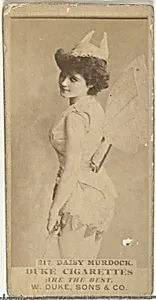 Card Number 217, Daisy Murdoch, from the Actors and Actresses series (N145-7) issued by Duke Sons & Co. to promote Duke Cigarettes by W. Duke, Sons & Co.