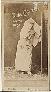 Card Number 22, Lotta, from the Actors and Actresses series (N145-6) issued by Duke Sons & Co. to promote Duke Cigarettes by W. Duke, Sons & Co.
