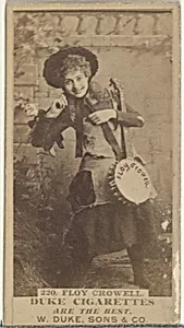 Card Number 220, Floy Crowell, from the Actors and Actresses series (N145-7) issued by Duke Sons & Co. to promote Duke Cigarettes by W. Duke, Sons & Co.