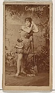 Card Number 227, Prince, from the Actors and Actresses series (N145-1) issued by Duke Sons & Co. to promote Cross Cut Cigarettes by W. Duke, Sons & Co.