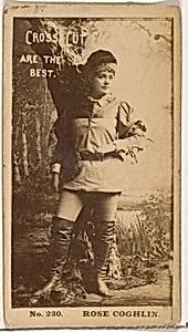 Card Number 230, Rose Coghlin, from the Actors and Actresses series (N145-2) issued by Duke Sons & Co. to promote Cross Cut Cigarettes by W. Duke, Sons & Co.