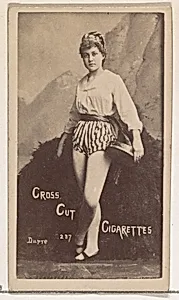 Card Number 237, Dupre, from the Actors and Actresses series (N145-1) issued by Duke Sons & Co. to promote Cross Cut Cigarettes by W. Duke, Sons & Co.