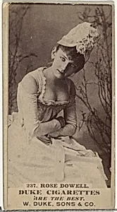 Card Number 237, Rose Dowell, from the Actors and Actresses series (N145-6) issued by Duke Sons & Co. to promote Duke Cigarettes by W. Duke, Sons & Co.