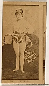 Card Number 241, Dupree, from the Actors and Actresses series (N145-2) issued by Duke Sons & Co. to promote Cross Cut Cigarettes by W. Duke, Sons & Co.