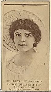 Card Number 252, Beatrice Cameron, from the Actors and Actresses series (N145-7) issued by Duke Sons & Co. to promote Duke Cigarettes by W. Duke, Sons & Co.