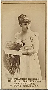 Card Number 260, Frankie Kemble, from the Actors and Actresses series (N145-7) issued by Duke Sons & Co. to promote Duke Cigarettes by W. Duke, Sons & Co.