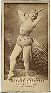 Card Number 328, Kiralfy Troup, from the Actors and Actresses series (N145-3) issued by Duke Sons & Co. to promote Cross Cut Cigarettes by W. Duke, Sons & Co.