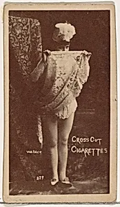 Card Number 329, Wallace, from the Actors and Actresses series (N145-1) issued by Duke Sons & Co. to promote Cross Cut Cigarettes by W. Duke, Sons & Co.