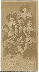 Card Number 331, Empire Group, from the Actors and Actresses series (N145-5) issued by Duke Sons & Co. to promote Cameo Cigarettes by W. Duke, Sons & Co.