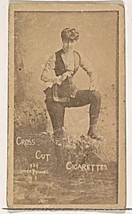 Card Number 339, Miss Powel, from the Actors and Actresses series (N145-1) issued by Duke Sons & Co. to promote Cross Cut Cigarettes by W. Duke, Sons & Co.