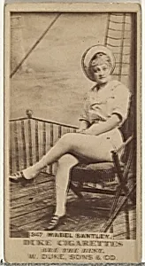 Card Number 347, Mabel Santley, from the Actors and Actresses series (N145-7) issued by Duke Sons & Co. to promote Duke Cigarettes by W. Duke, Sons & Co.