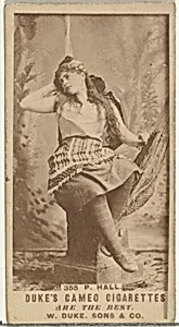 Card Number 355, Pauline Hall, from the Actors and Actresses series (N145-5) issued by Duke Sons & Co. to promote Cameo Cigarettes by W. Duke, Sons & Co.
