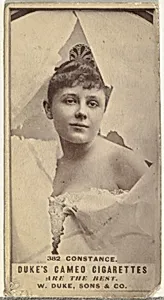 Card Number 382, Constance, from the Actors and Actresses series (N145-5) issued by Duke Sons & Co. to promote Cameo Cigarettes by W. Duke, Sons & Co.