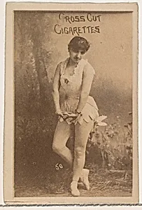 Card Number 50, from the Actors and Actresses series (N145-1) issued by Duke Sons & Co. to promote Cross Cut Cigarettes by W. Duke, Sons & Co.