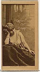 Card Number 53, Kate Castleton, from the Actors and Actresses series (N145-2) issued by Duke Sons & Co. to promote Cross Cut Cigarettes by W. Duke, Sons & Co.