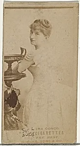 Card Number 545, Lena Congo, from the Actors and Actresses series (N145-3) issued by Duke Sons & Co. to promote Cross Cut Cigarettes by W. Duke, Sons & Co.