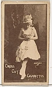 Card Number 59, Montague, from the Actors and Actresses series (N145-1) issued by Duke Sons & Co. to promote Cross Cut Cigarettes by W. Duke, Sons & Co.