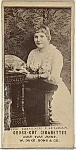 Card Number 739, Erminie Vaughan, from the Actors and Actresses series (N145-3) issued by Duke Sons & Co. to promote Cross Cut Cigarettes by W. Duke, Sons & Co.