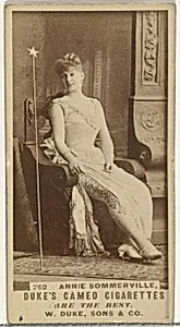 Card Number 762, Annie Sommerville, from the Actors and Actresses series (N145-5) issued by Duke Sons & Co. to promote Cameo Cigarettes by W. Duke, Sons & Co.