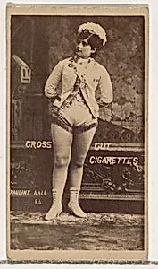 Card Number 86, Pauline Hall, from the Actors and Actresses series (N145-1) issued by Duke Sons & Co. to promote Cross Cut Cigarettes by W. Duke, Sons & Co.