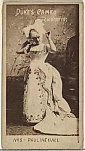 Card Number 9, Pauline Hall, from the Actors and Actresses series (N145-4) issued by Duke Sons & Co. to promote Cameo Cigarettes by W. Duke, Sons & Co.