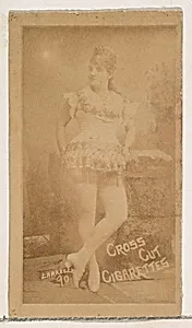Card Number 90, Larkelle, from the Actors and Actresses series (N145-1) issued by Duke Sons & Co. to promote Cross Cut Cigarettes by W. Duke, Sons & Co.
