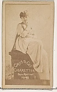Card Number 93, Sadie Martinot, from the Actors and Actresses series (N145-1) issued by Duke Sons & Co. to promote Cross Cut Cigarettes by W. Duke, Sons & Co.