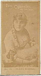 Card Number 95, Clara Ellison, from the Actors and Actresses series (N145-6) issued by Duke Sons & Co. to promote Duke Cigarettes by W. Duke, Sons & Co.
