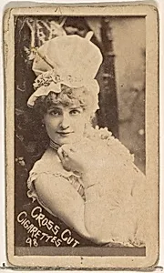 Card Number 98, from the Actors and Actresses series (N145-1) issued by Duke Sons & Co. to promote Cross Cut Cigarettes by W. Duke, Sons & Co.