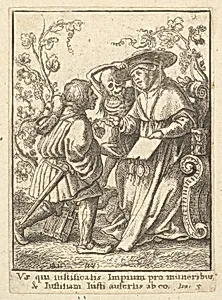 Cardinal, from the Dance of Death by Wenceslaus Hollar|Hans Holbein the Younger