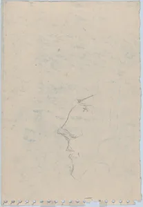 Caricature of a Man's Head, Seen in Profile (in Album of Woodcuts Collected by Arthur Heseltine)