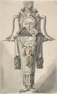 Caricature of an Engraver (recto); Sketch for a Caricature (verso)