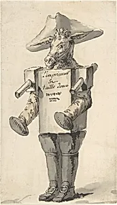 Caricature of an Engravings Printer