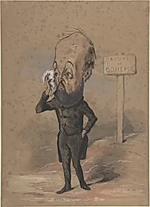 Caricature of Henri Mürger by Nadar|Henri Murger